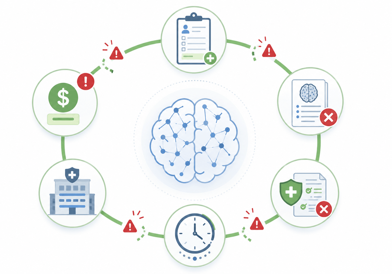 Medical billing cycle with alerts
