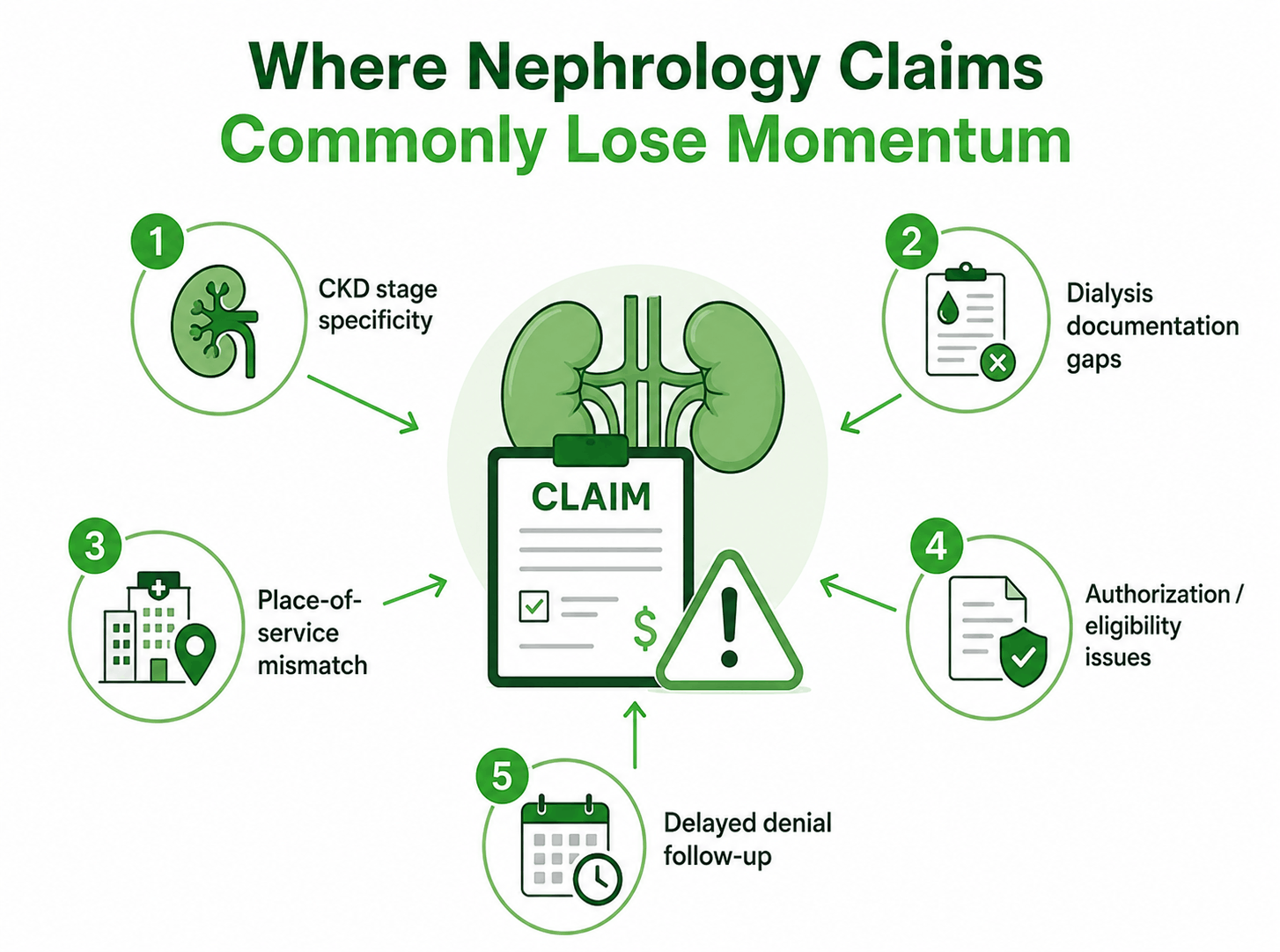 Medical billing cycle with alerts