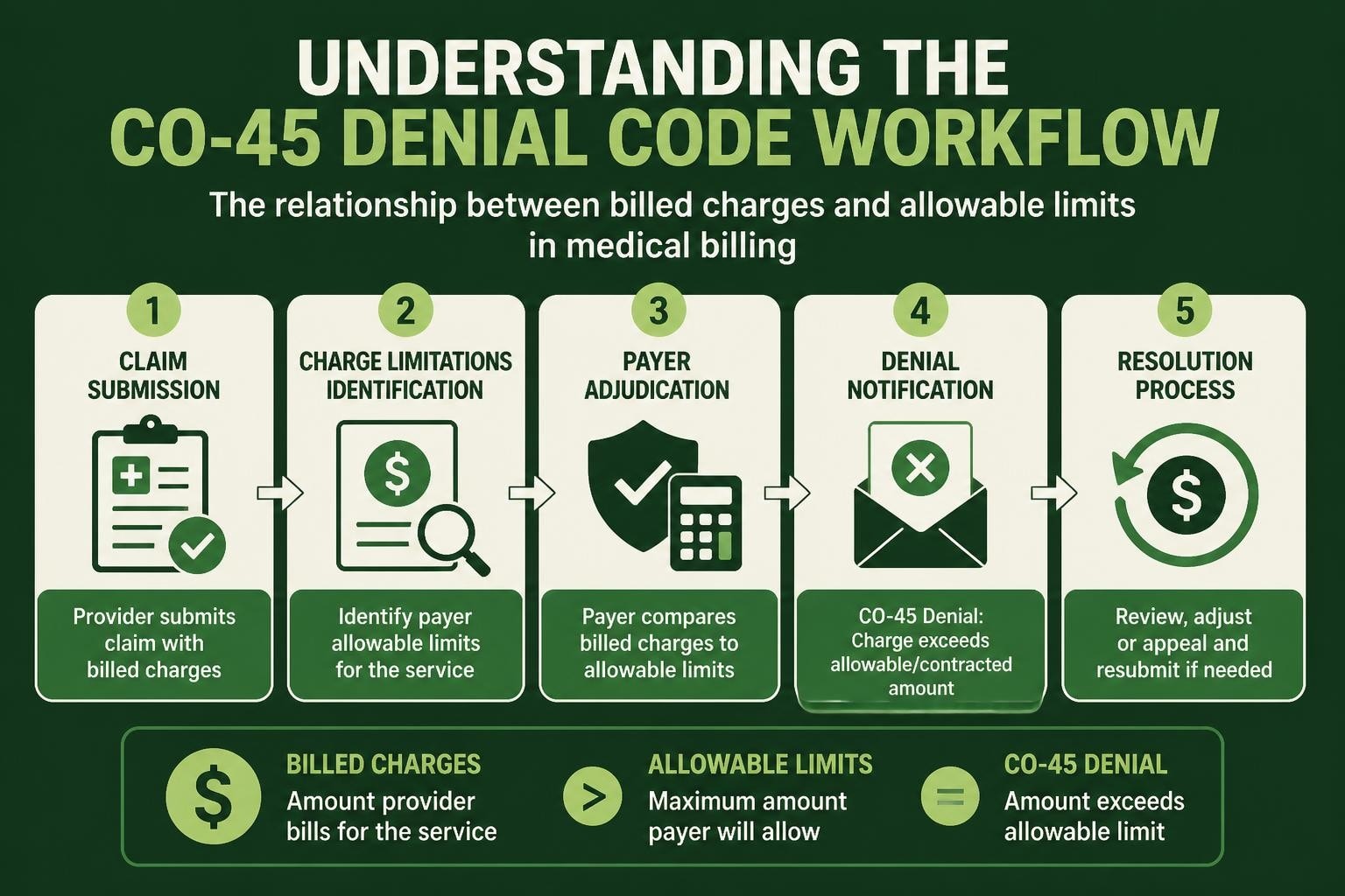 CO-45 Denial Code Description