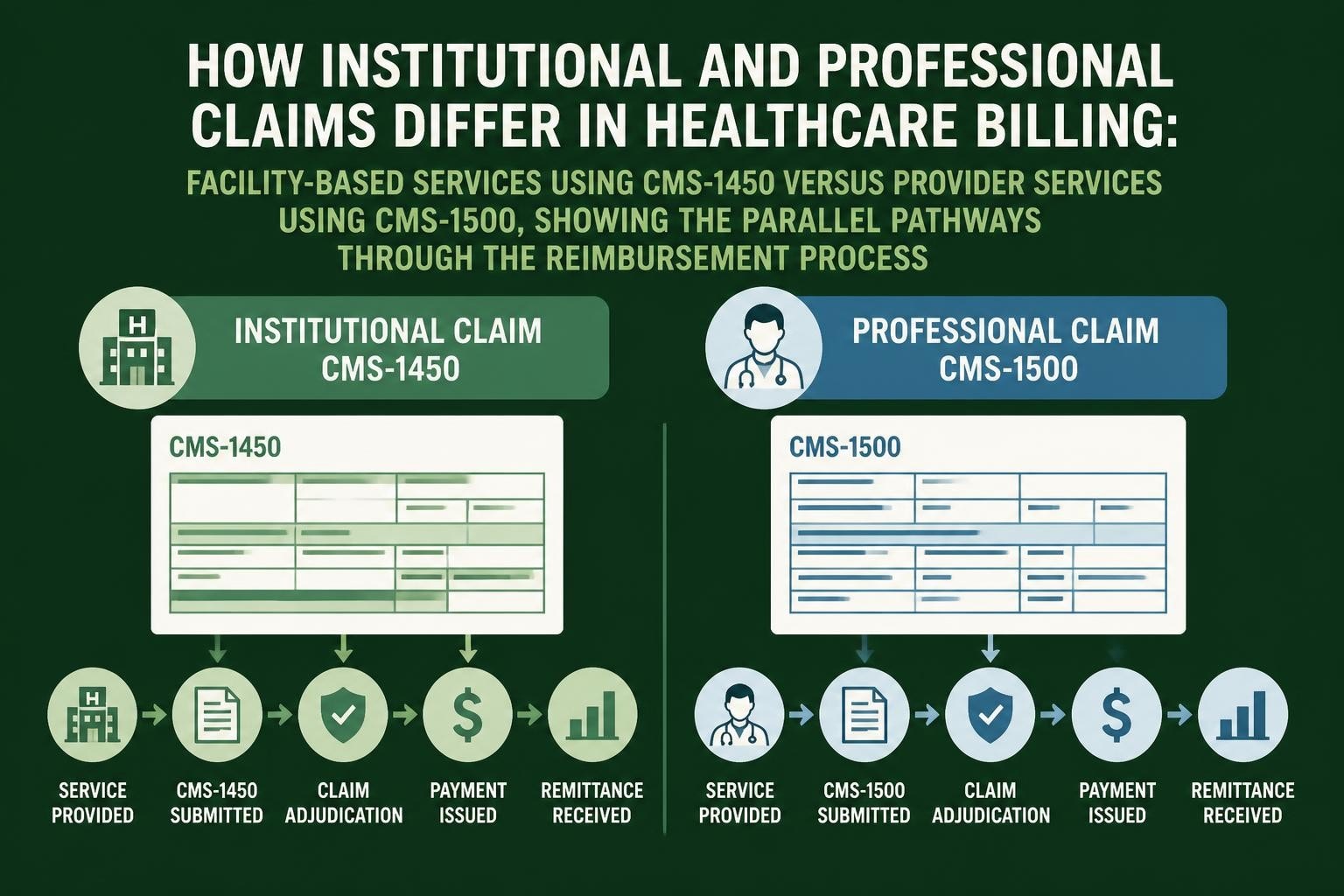 Institutional vs Professional Claims